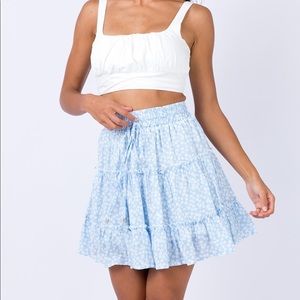 Princess Polly Meltem Mini Skirt Blue